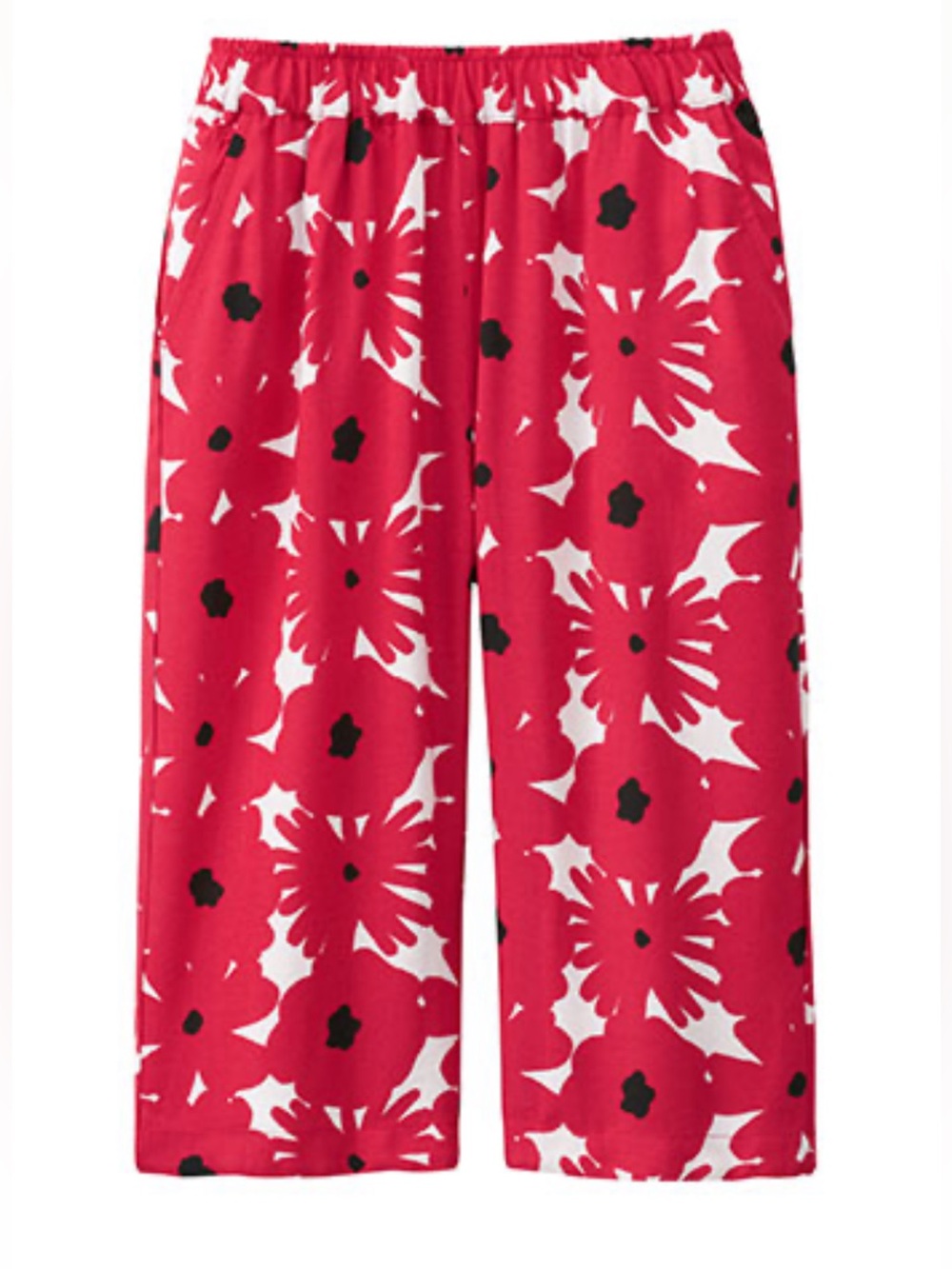 Limited Edition Vintage Uniqlo x Sou Sou Flowy Cropped Capri Pants, Japanese